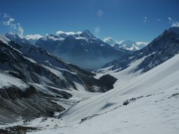 Panorama sur les montagnes népalaises