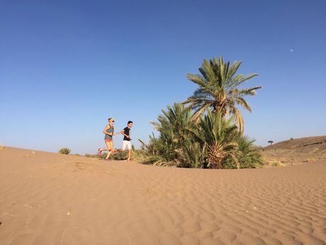 Courir dans le désert