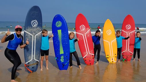 Stage de surf pour enfants (5 à 8 ans) à Capbreton