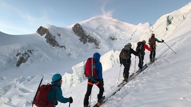 Ascension du Mont-Blanc à ski de randonnée