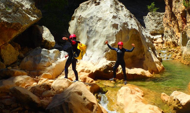 Canyoning trip in Sierra de Guara Spain