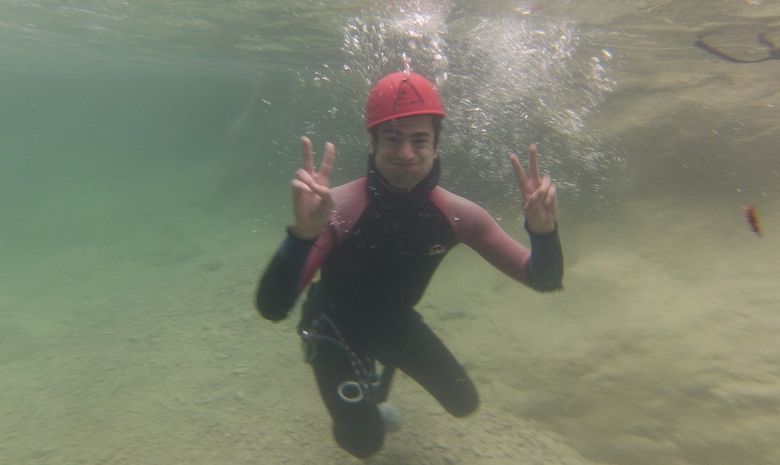 underwater selfye in Spain