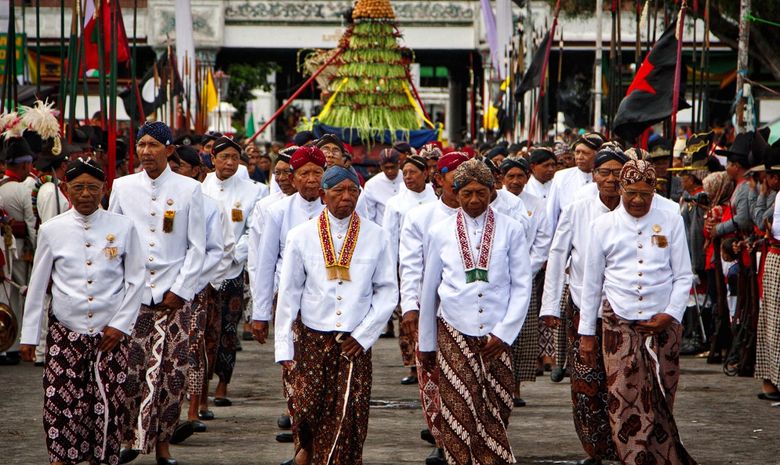 Cérémonie royale au palais du Sultan à Yogyakarta
