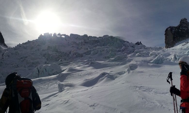 Freerando sur les glaciers de Chamonix-8
