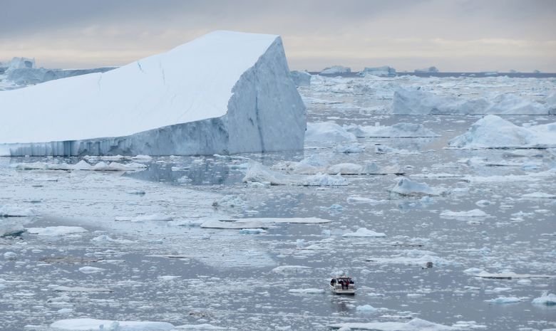 Kayak parmi les géants de glace