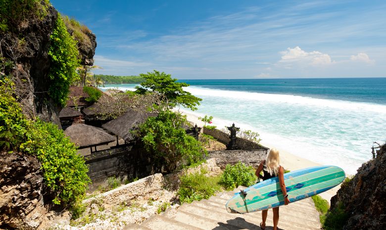 Surfcamp tout confort à deux pas de l'océan à Bali