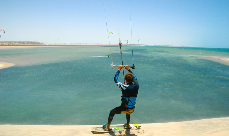 Séjour kitesurf autonome sur la lagune à Dakhla